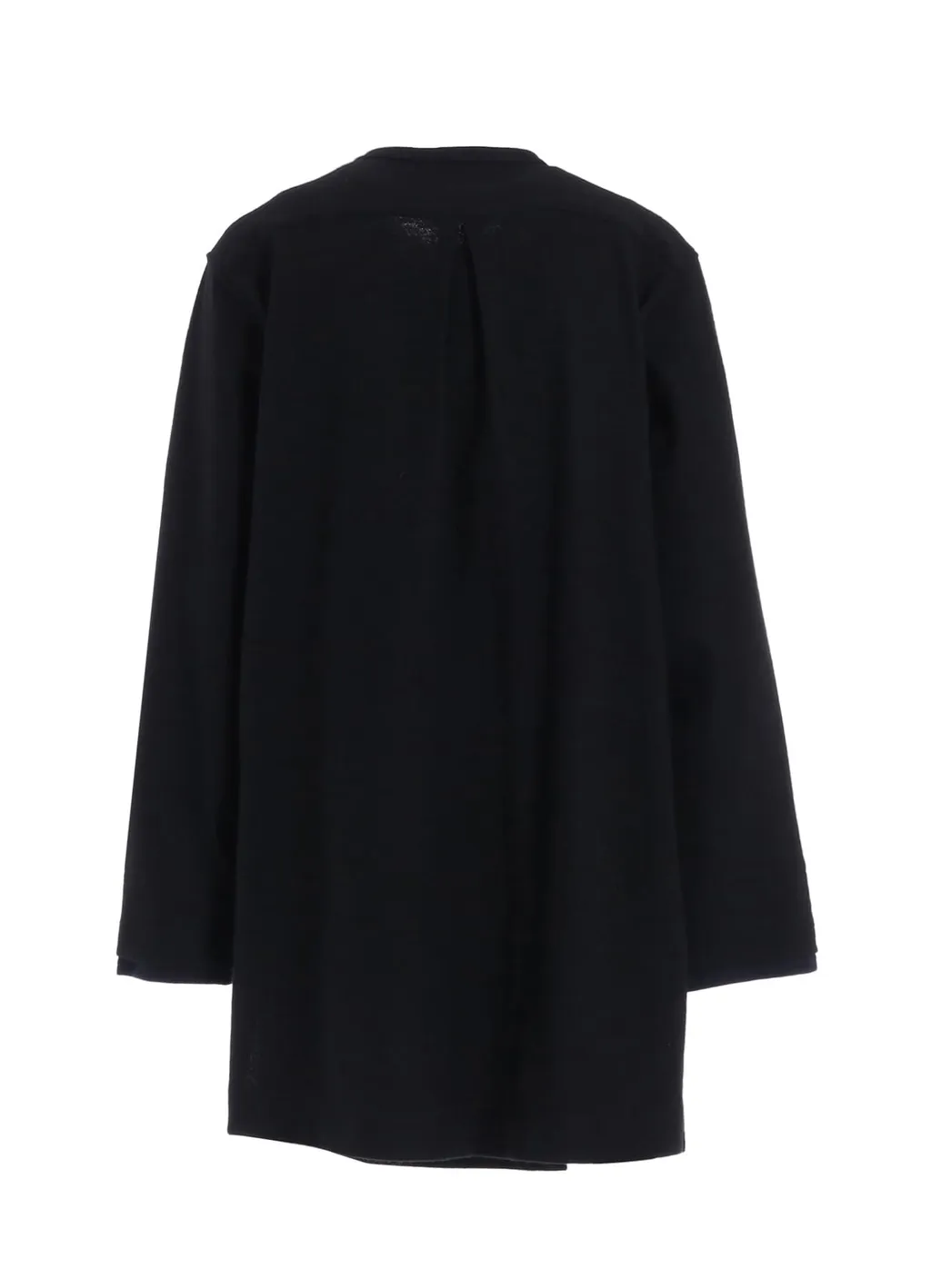 Airy Jersey Front Layer Band Collar Shirt