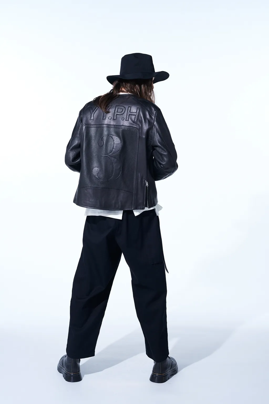 Semi-Vegetable Tanned Sheep Leather Collarless Motorcycle Jacket