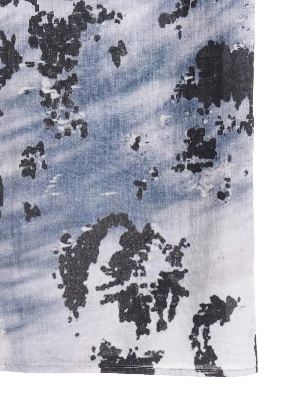 Floral Print Button Slits Long Shirt