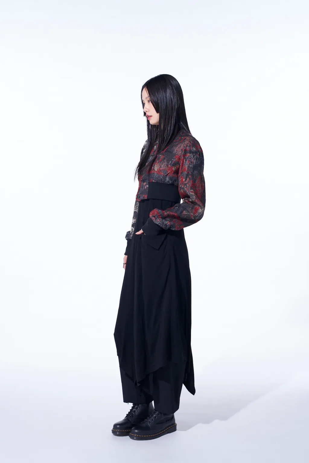 Floral Jacquard Cropped Bomber Jacket