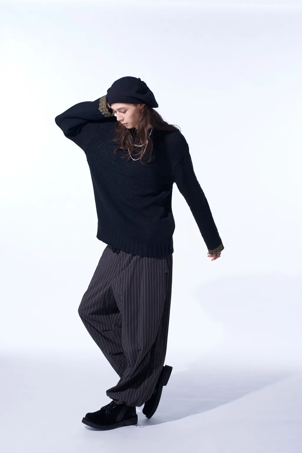 Bulky Wool Lynx Pullover Knit