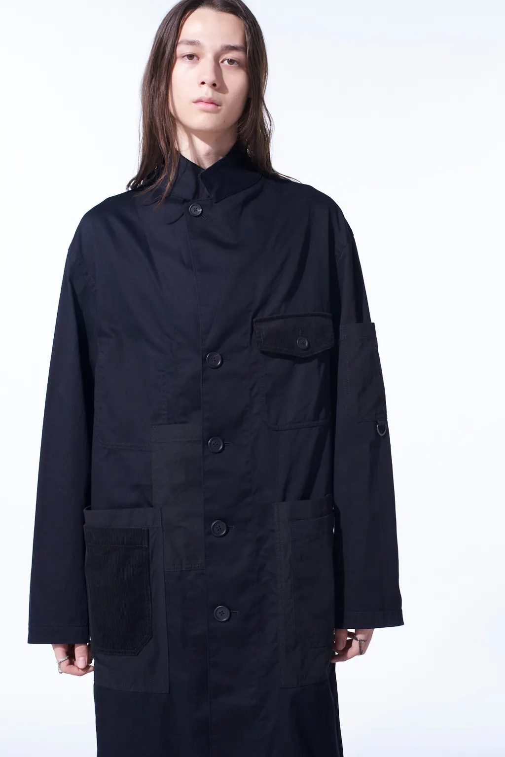 Various Fabrics Crazy Patchwork Shop Coat