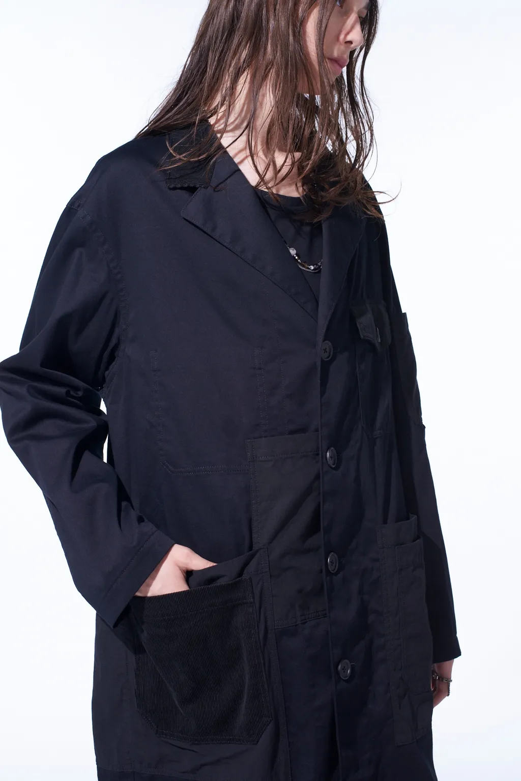 Various Fabrics Crazy Patchwork Shop Coat