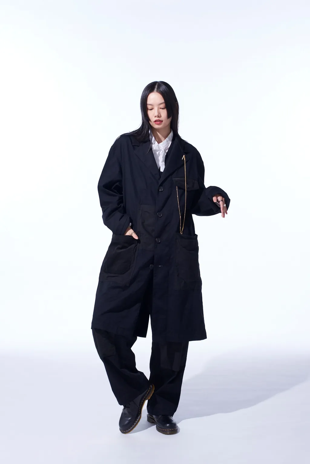 Various Fabrics Crazy Patchwork Shop Coat