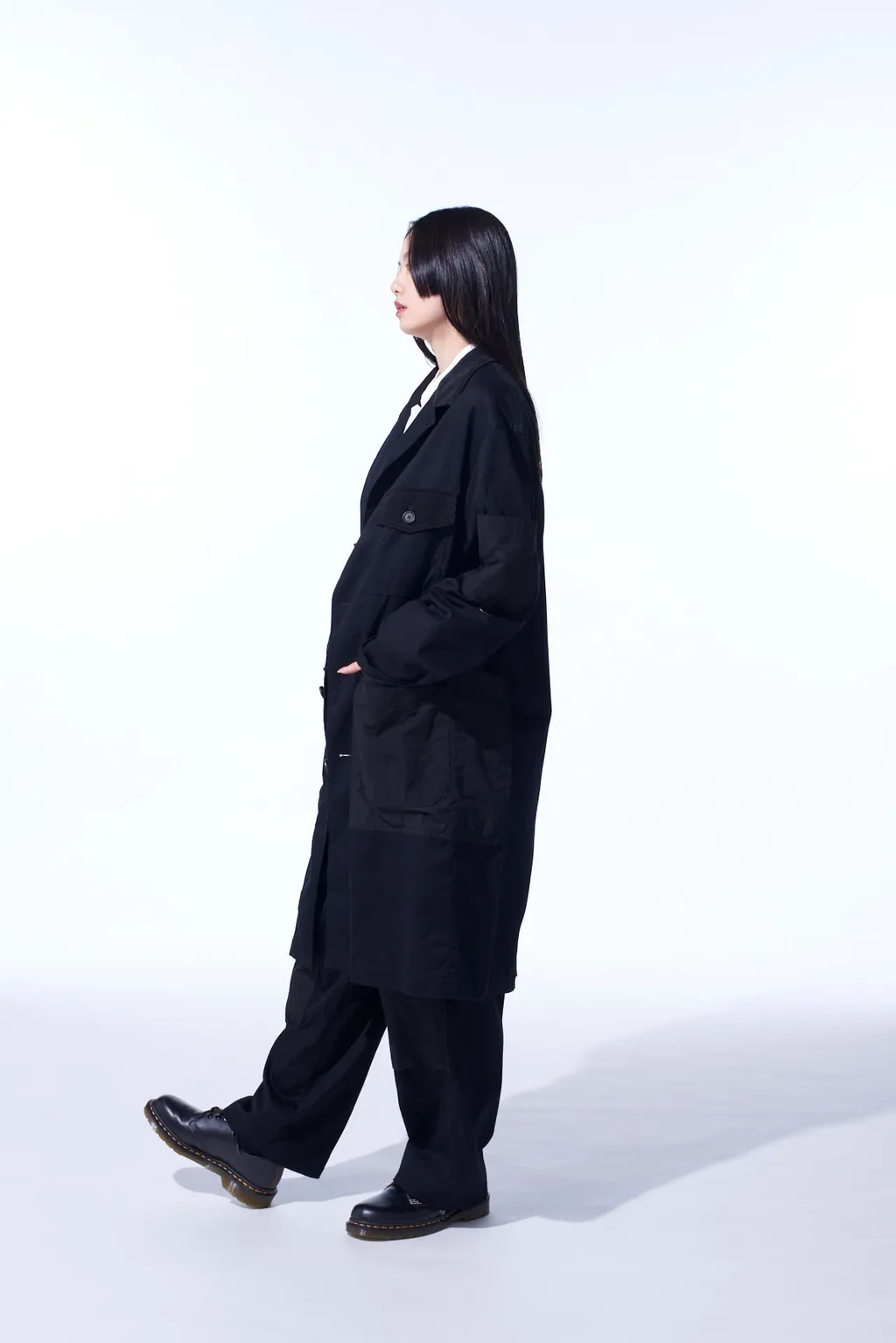 Various Fabrics Crazy Patchwork Shop Coat