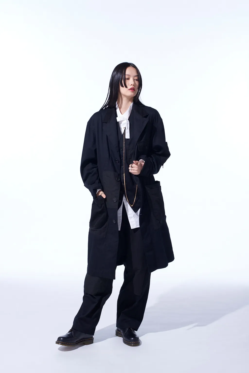 Various Fabrics Crazy Patchwork Shop Coat