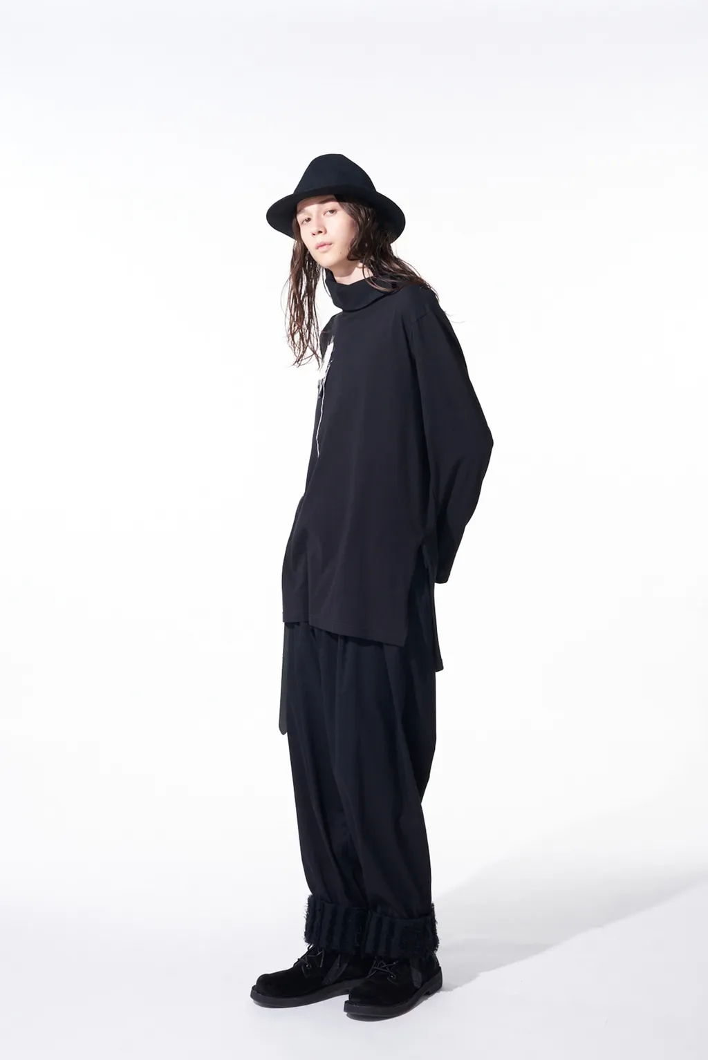 Jacquard Fringe Stripe Wide Pants