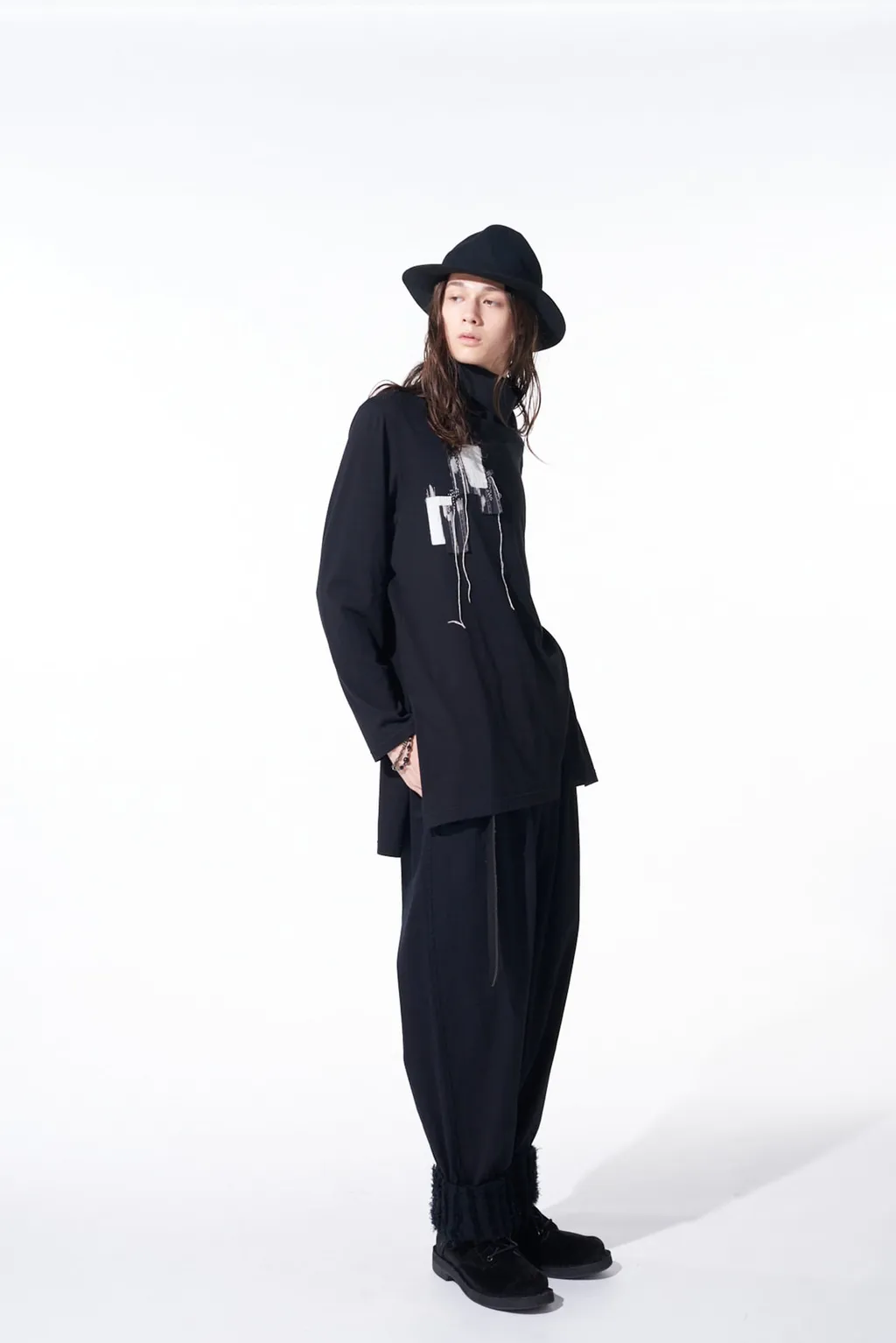 Jacquard Fringe Stripe Wide Pants