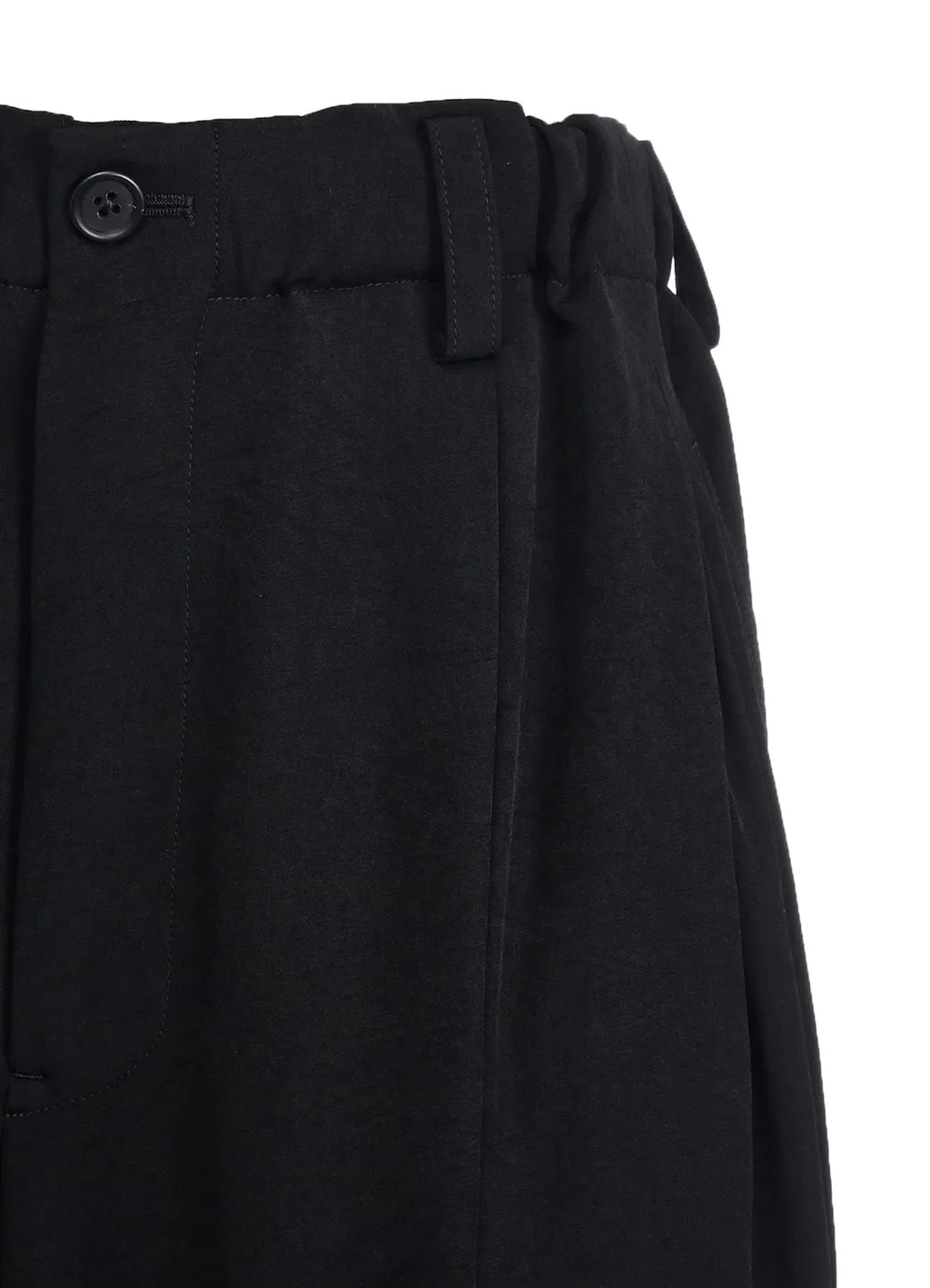 Crepe De Chine Cropped Wide Pants With Gusseted Flap Pocket