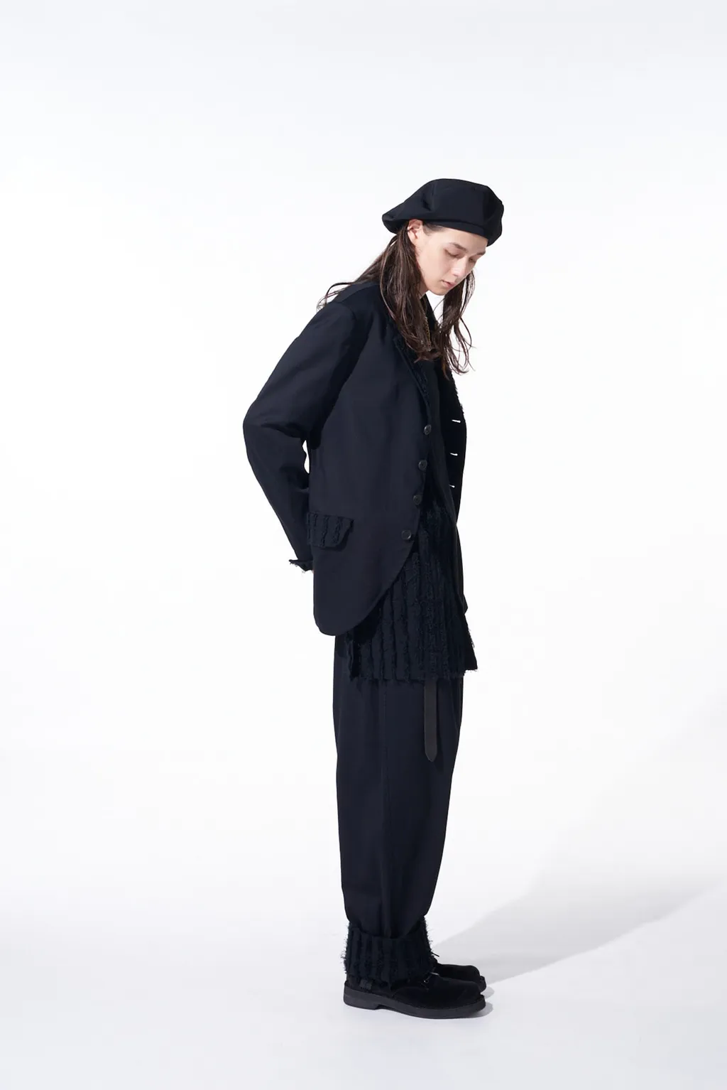 Jacquard Fringe Stripe Jacket