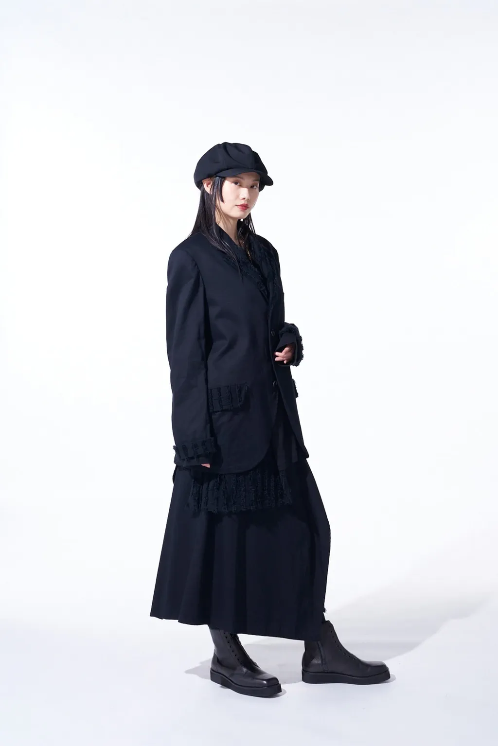 Jacquard Fringe Stripe Jacket