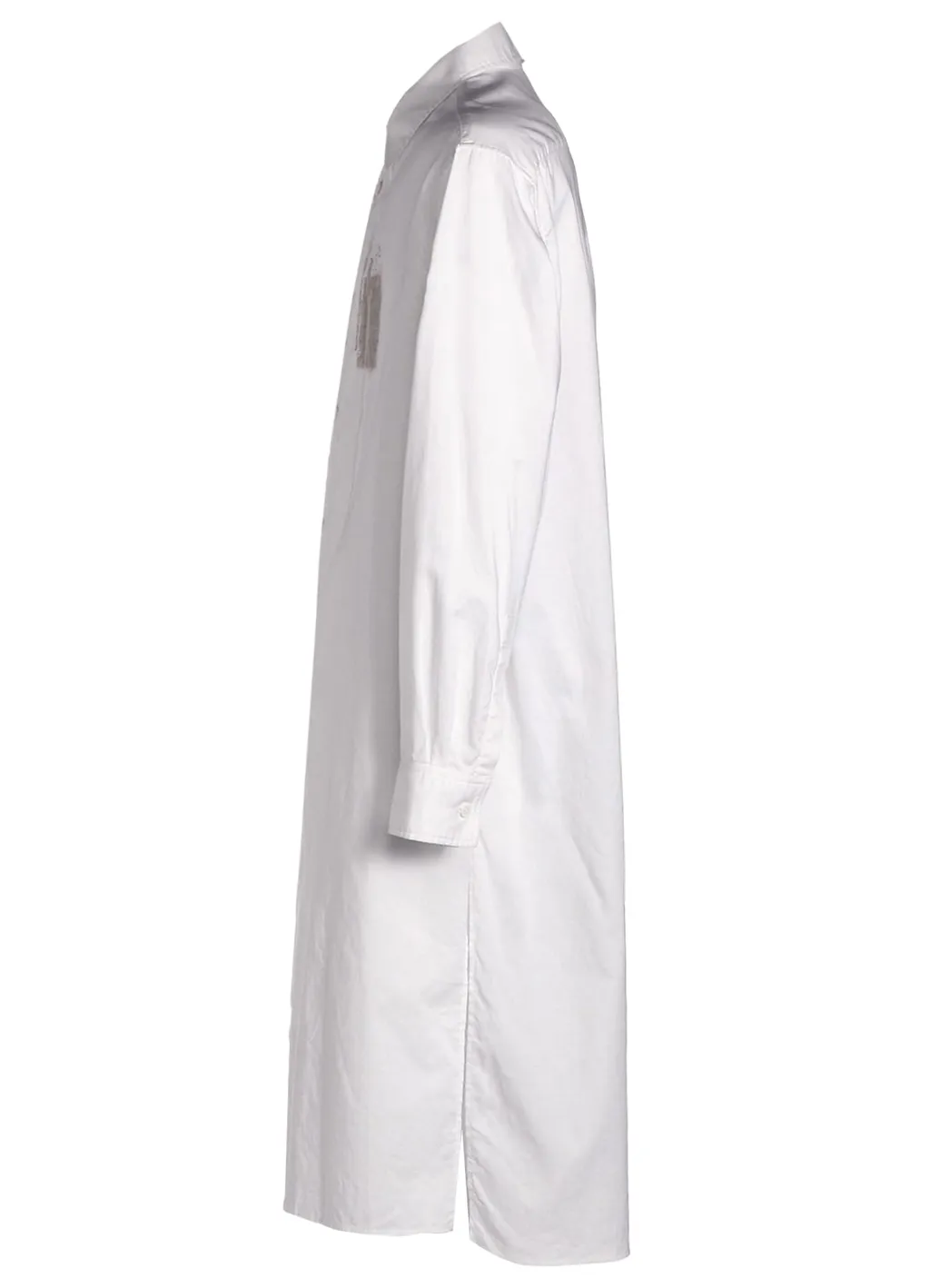 Cotton Twill Applique Long Shirt Boro