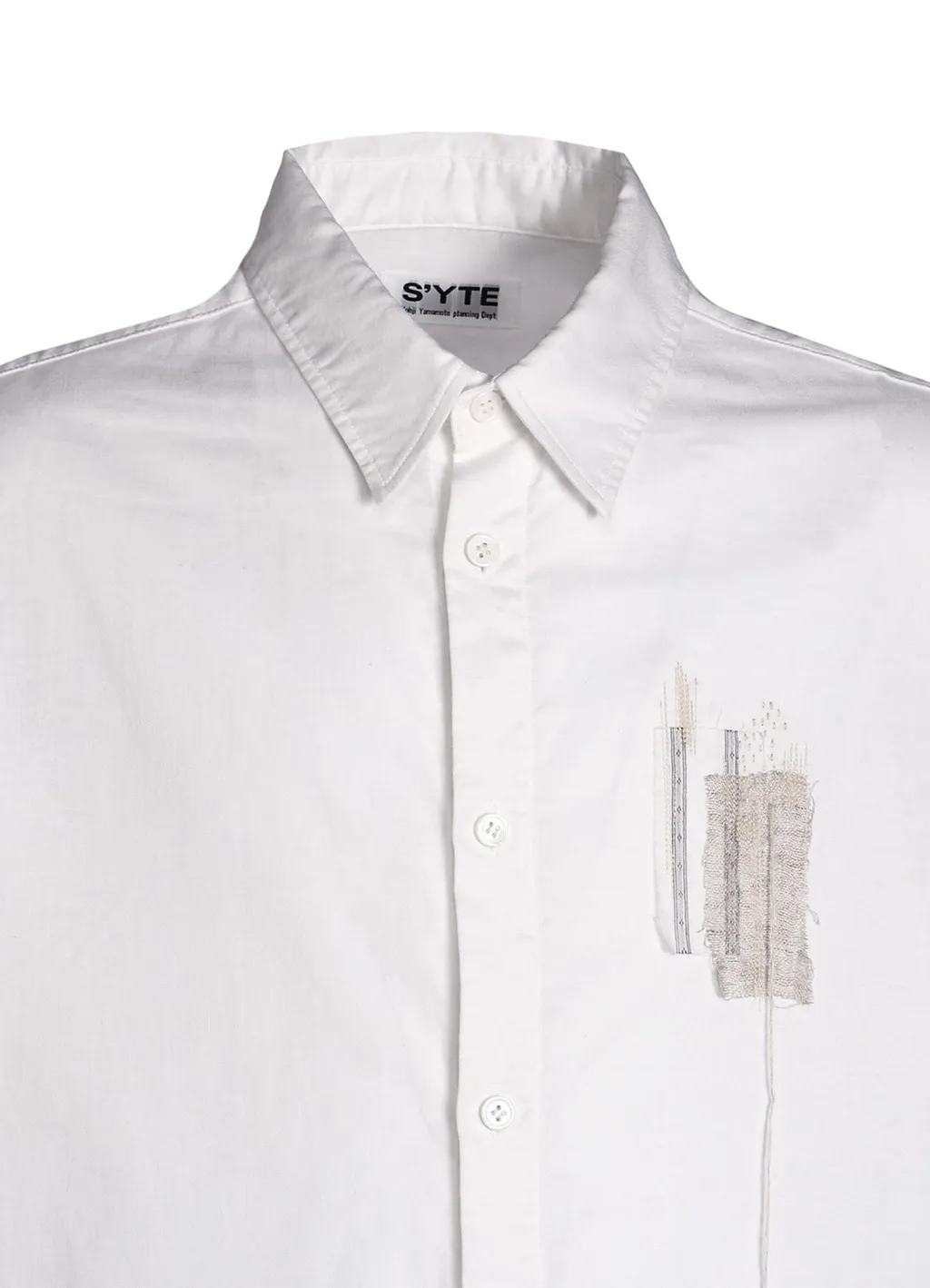 Cotton Twill Applique Long Shirt Boro