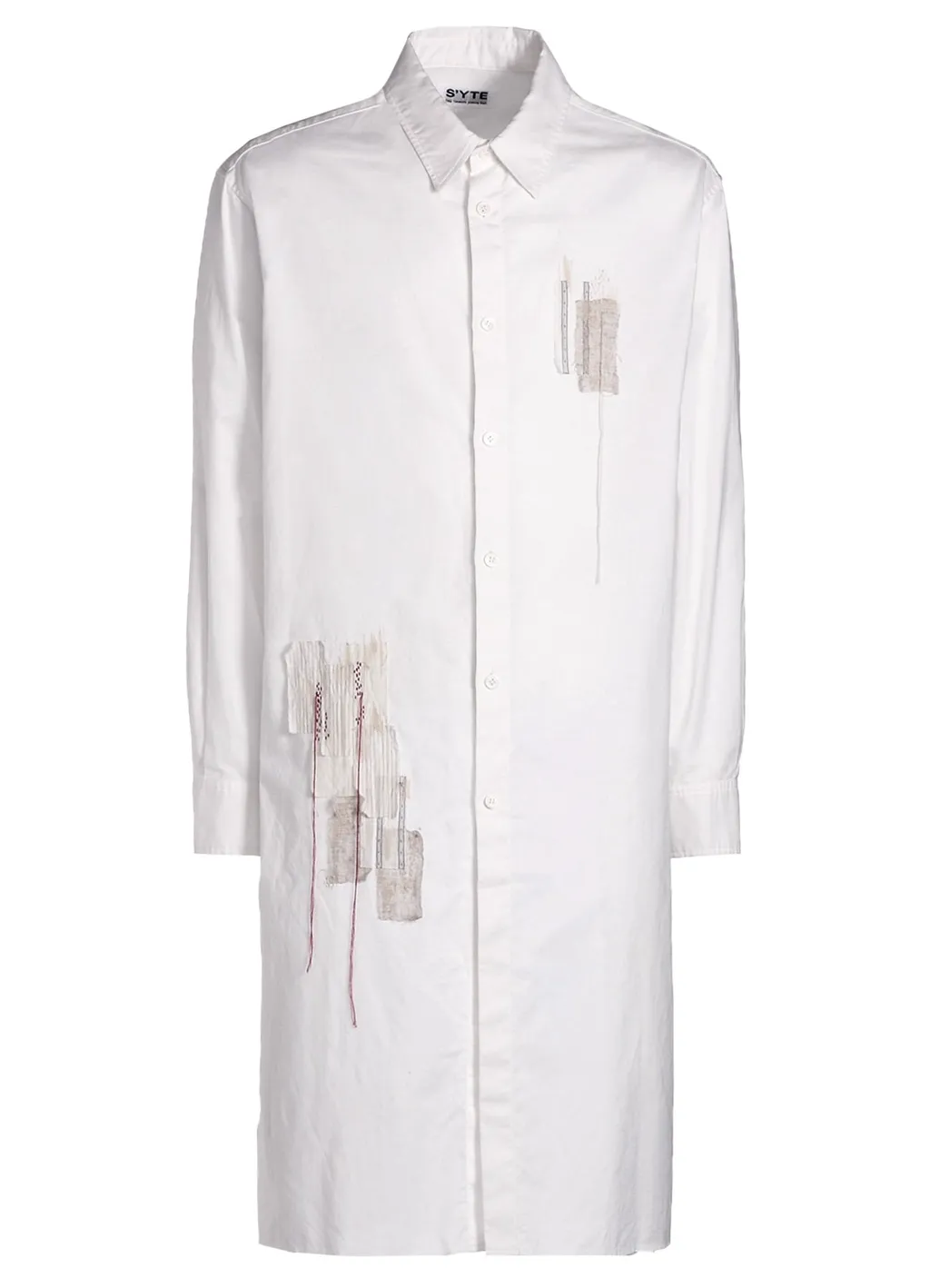 Cotton Twill Applique Long Shirt Boro