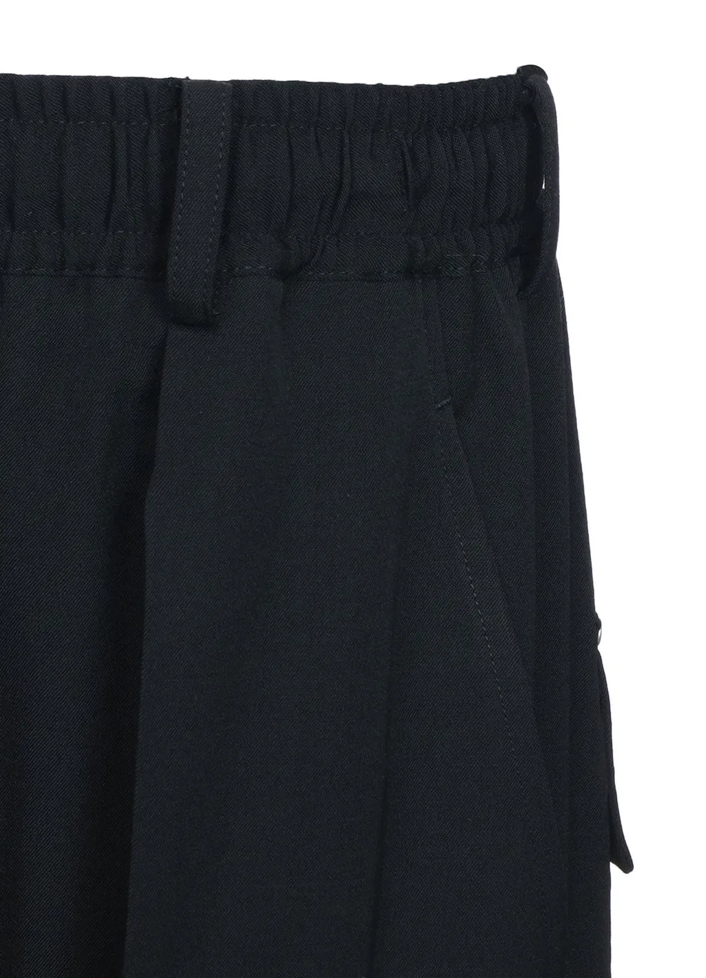 Washer Finished Wool Gabardine Studs Slim Sarouel Pants
