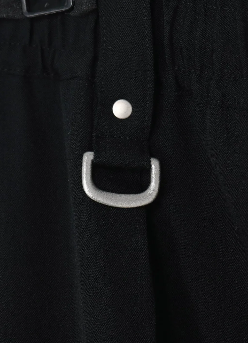 Washer Finished Wool Gabardine Studs Slim Sarouel Pants