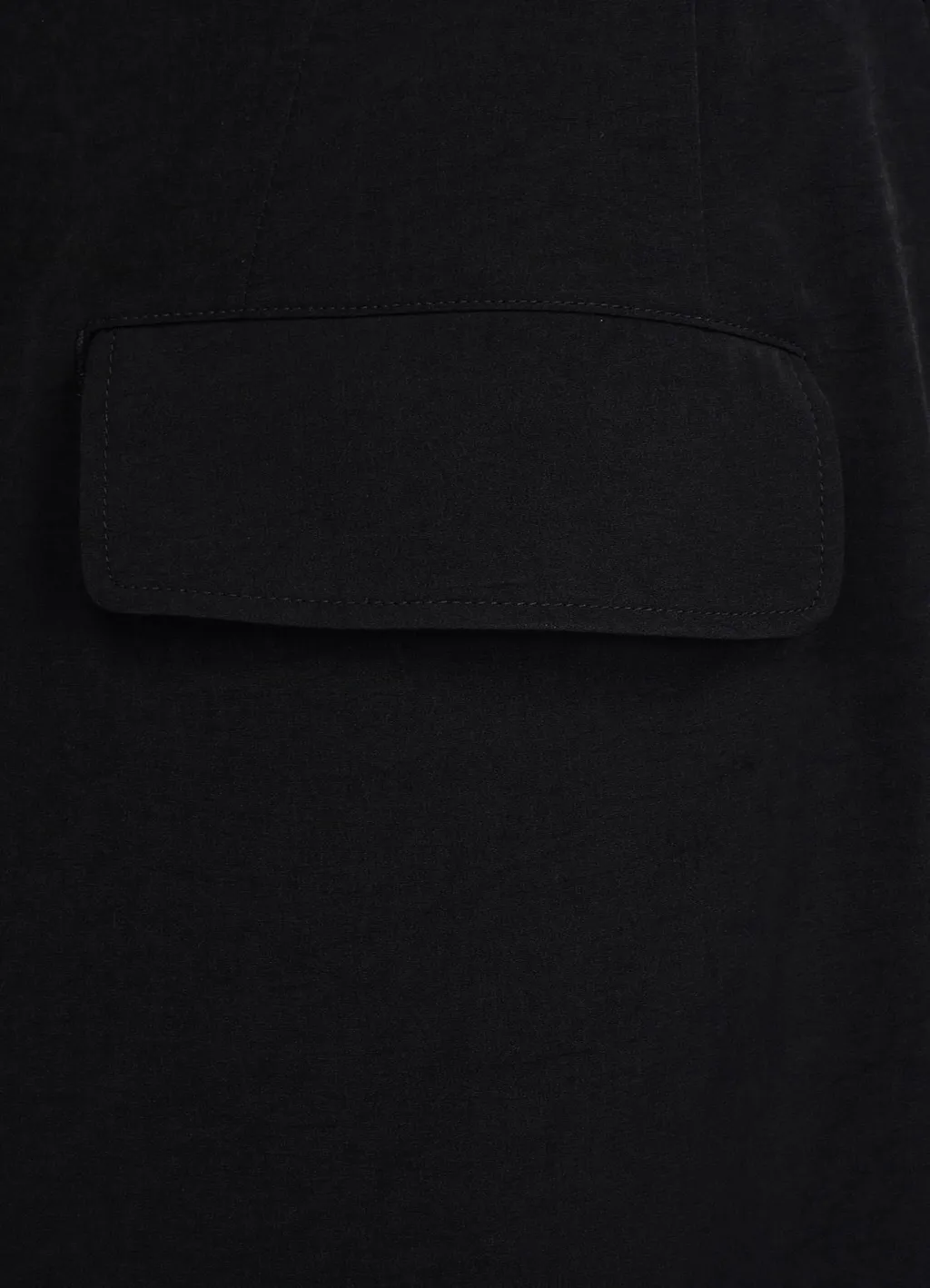 Crepe De Chine Button-Slit Pants