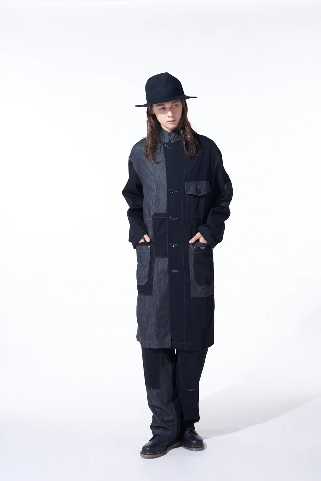 7Oz Denim Crazy Patchwork Shop Coat