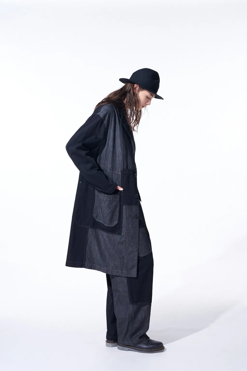 7Oz Denim Crazy Patchwork Shop Coat
