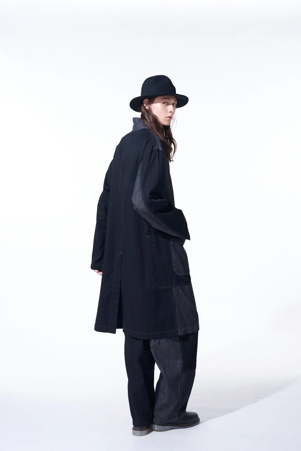7Oz Denim Crazy Patchwork Shop Coat
