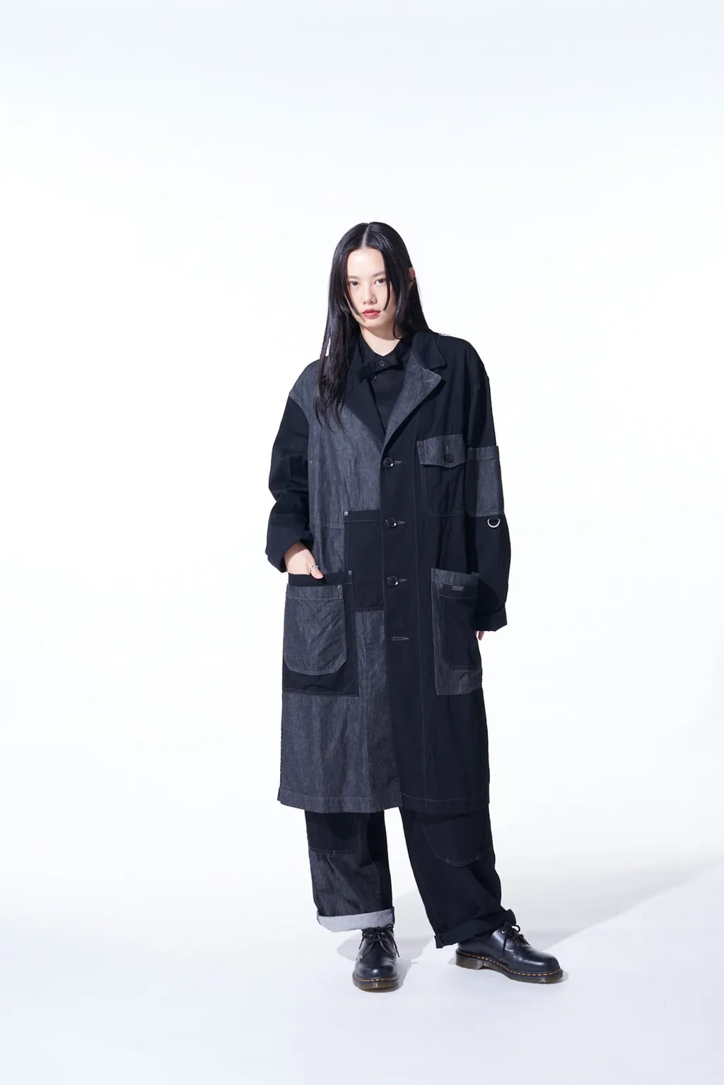 7Oz Denim Crazy Patchwork Shop Coat