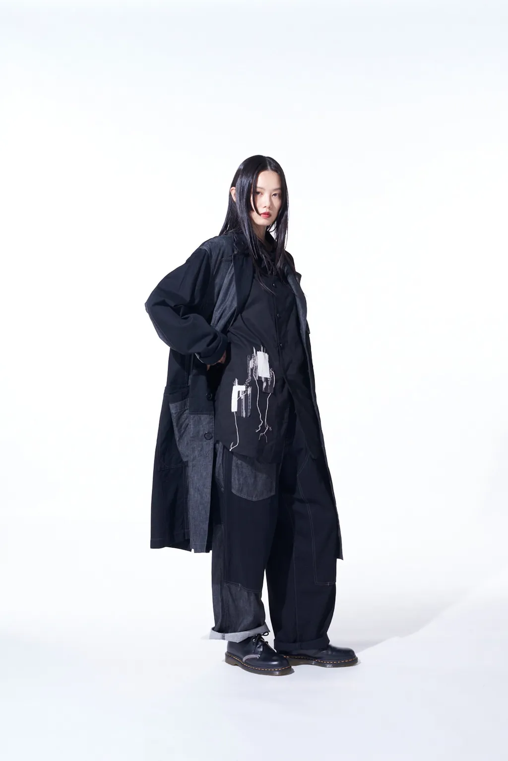 7Oz Denim Crazy Patchwork Shop Coat