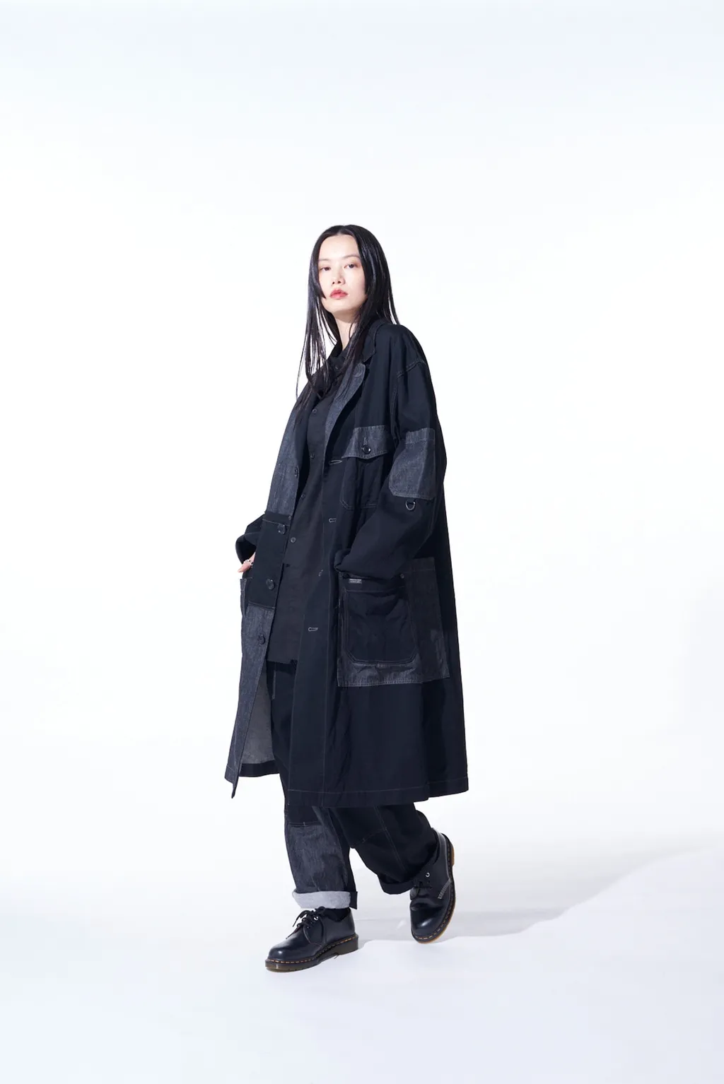 7Oz Denim Crazy Patchwork Shop Coat