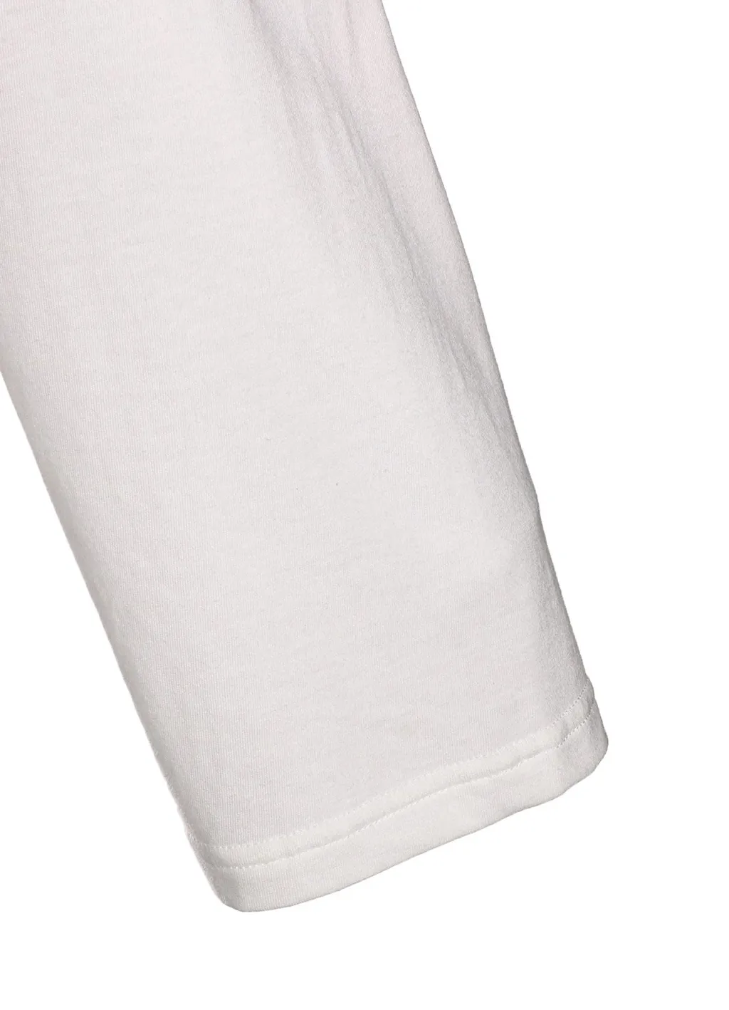 Soft Jersey Applique Side Slit Long-Sleeved T-Shirt Boro