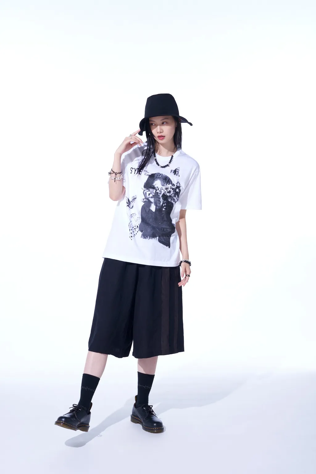 Graphic T-Shirt Cigarettes And Butterflies