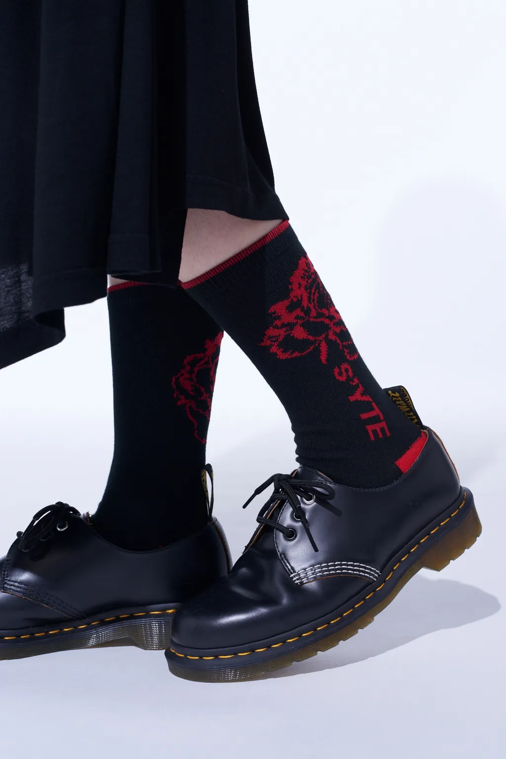 Cotton Plain Stitch Floral Socks
