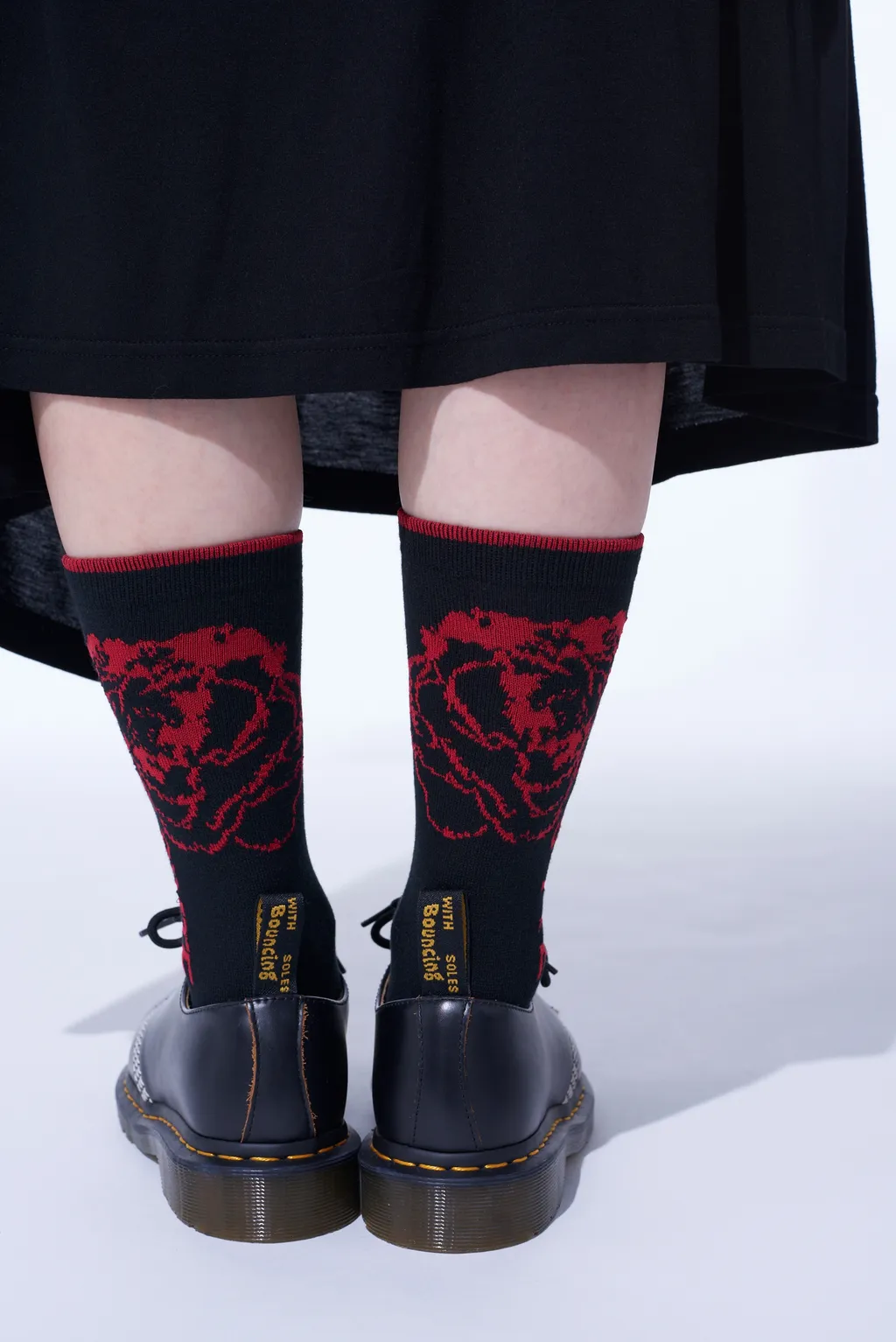 Cotton Plain Stitch Floral Socks