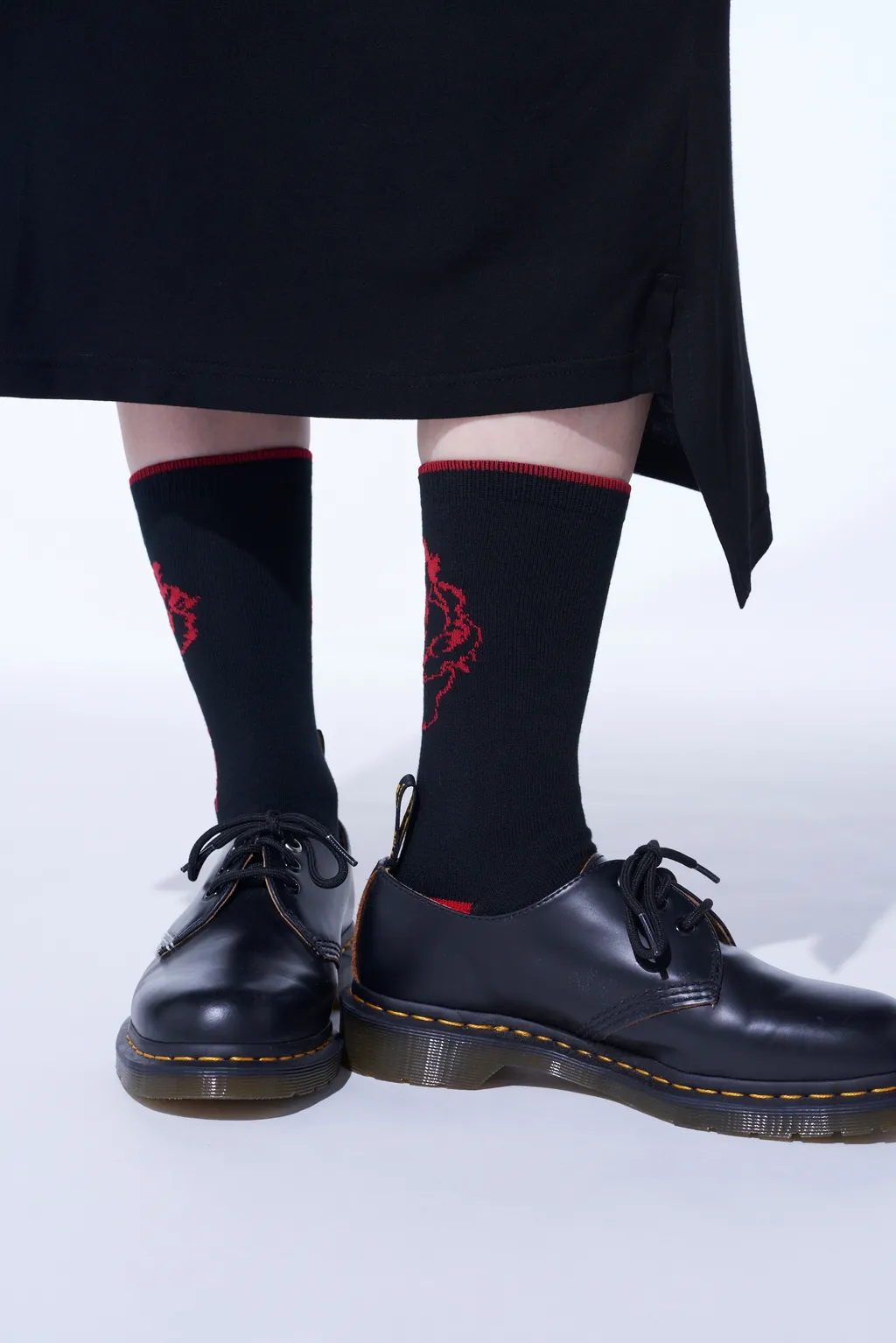 Cotton Plain Stitch Floral Socks