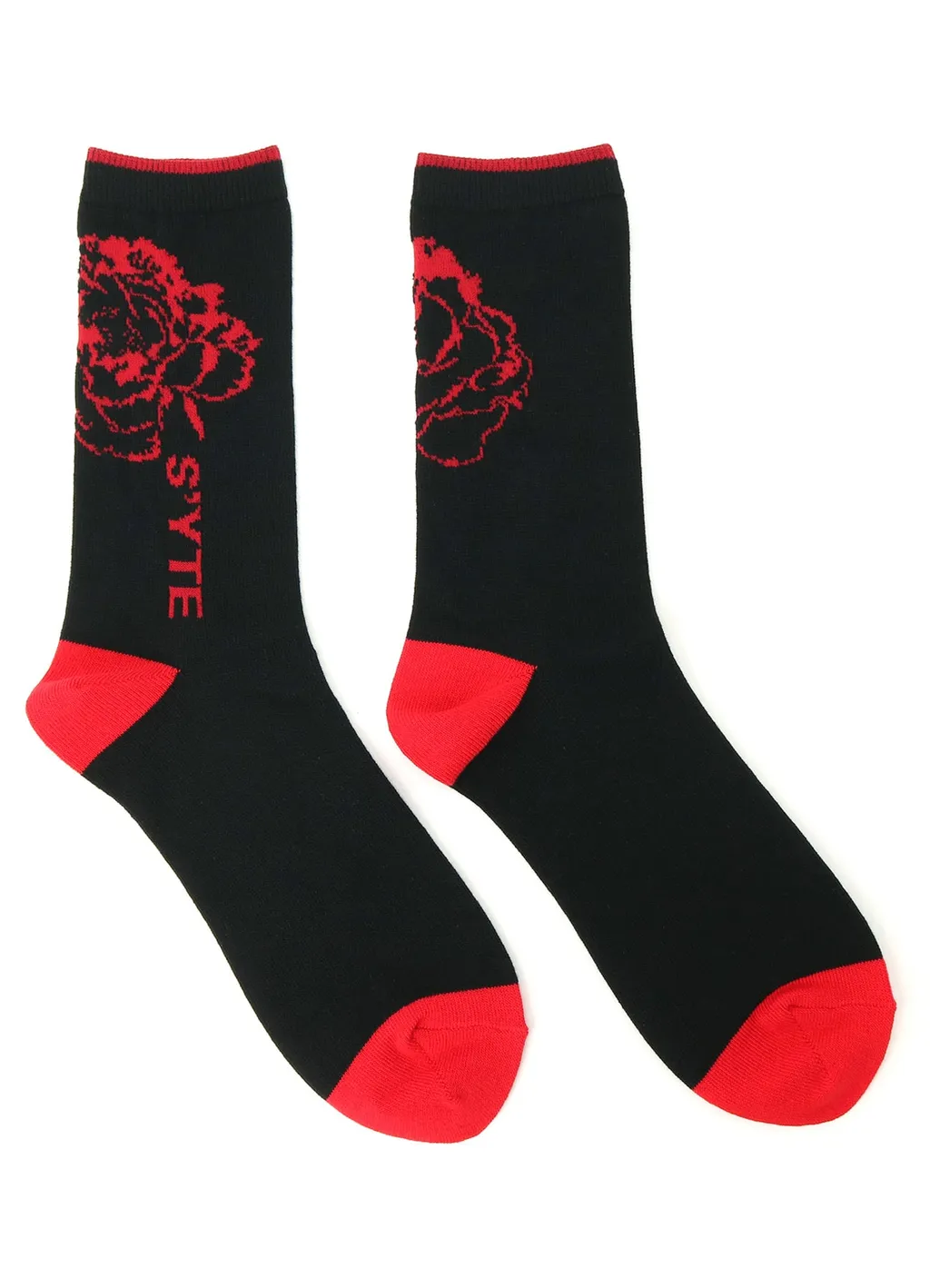 Cotton Plain Stitch Floral Socks