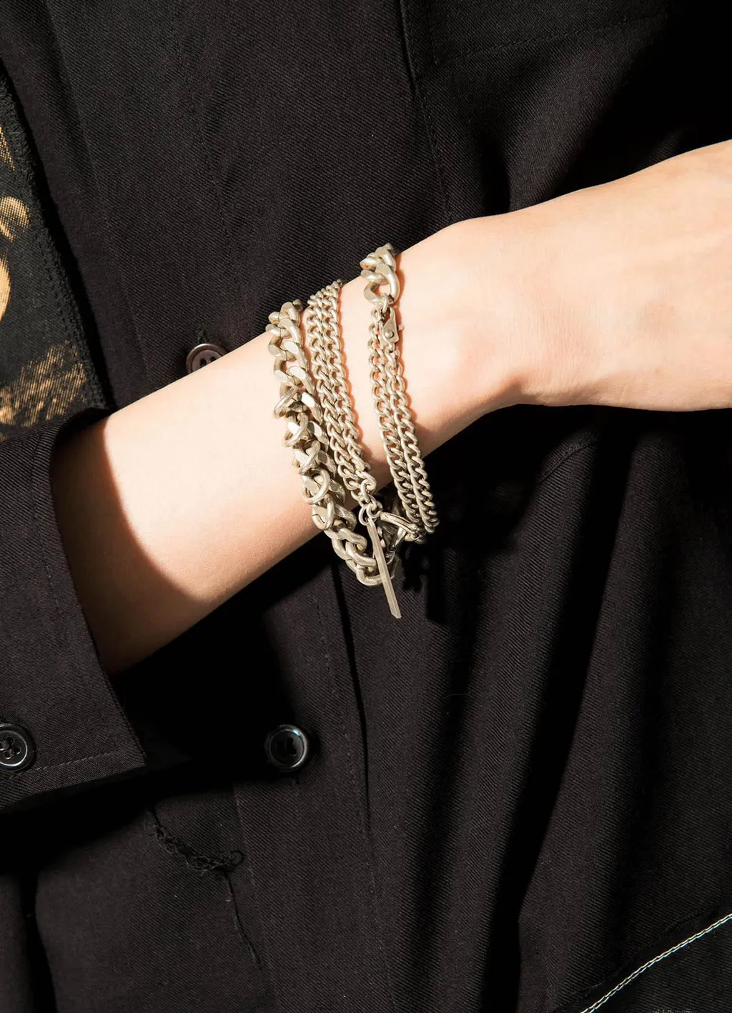 6-Way Curved Chain Bracelet Necklace