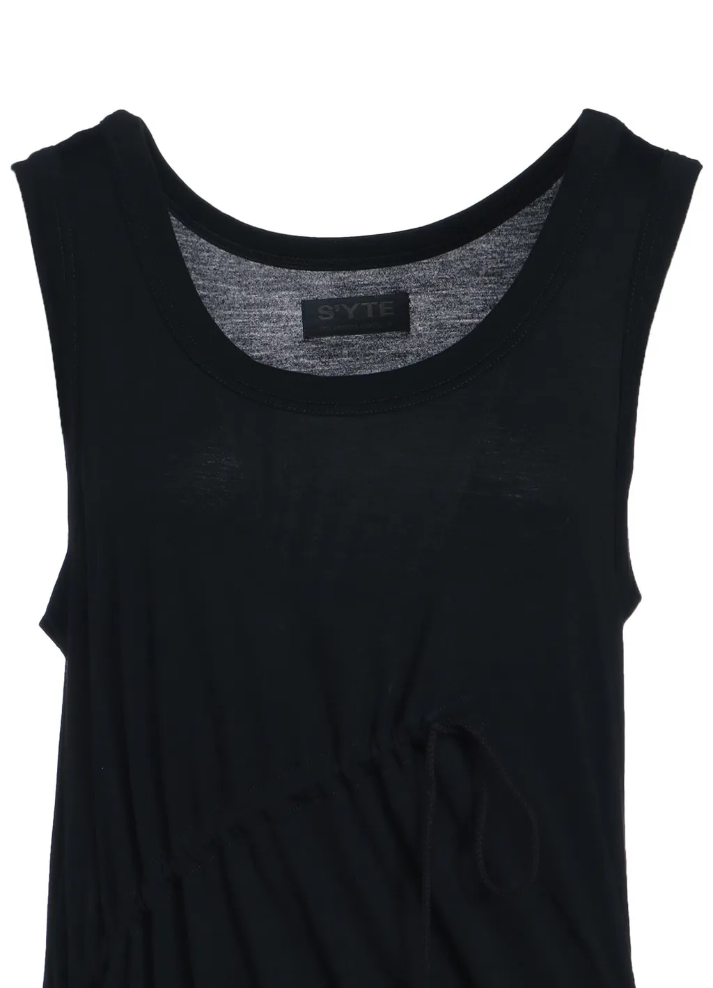 Rayon Jersey Strings Gathered Dress