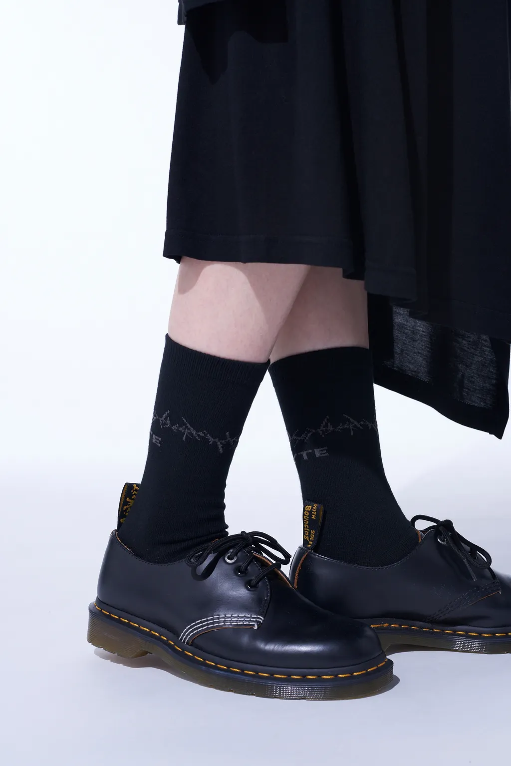 Cotton Plain Stitch Thorny Pattern Socks