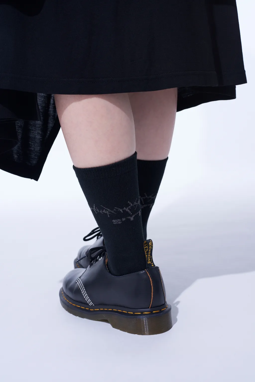 Cotton Plain Stitch Thorny Pattern Socks