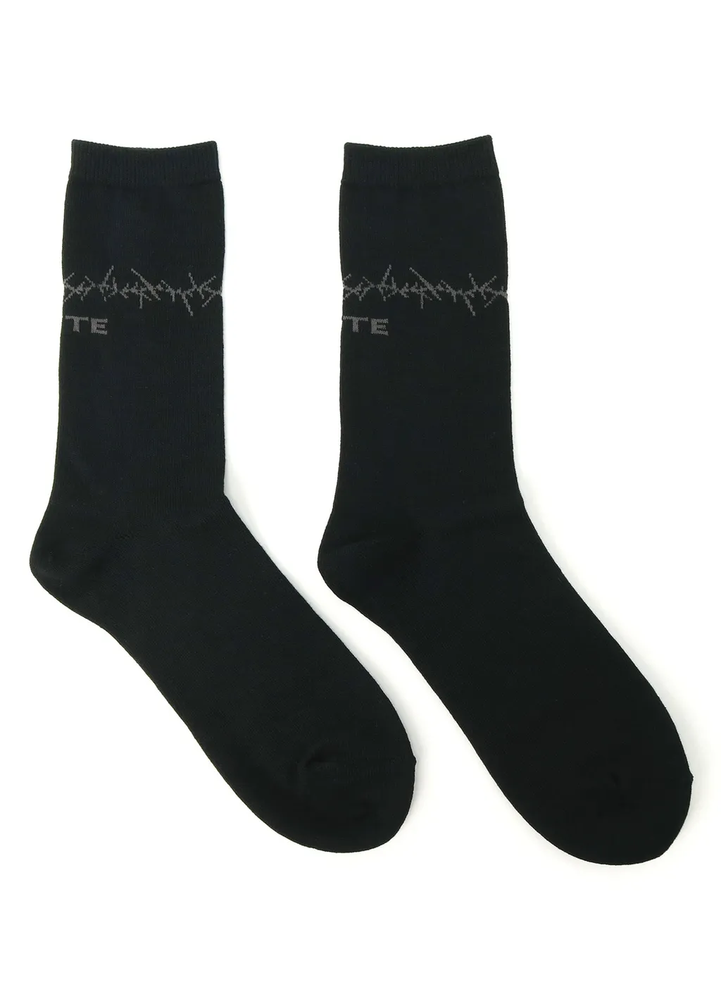 Cotton Plain Stitch Thorny Pattern Socks