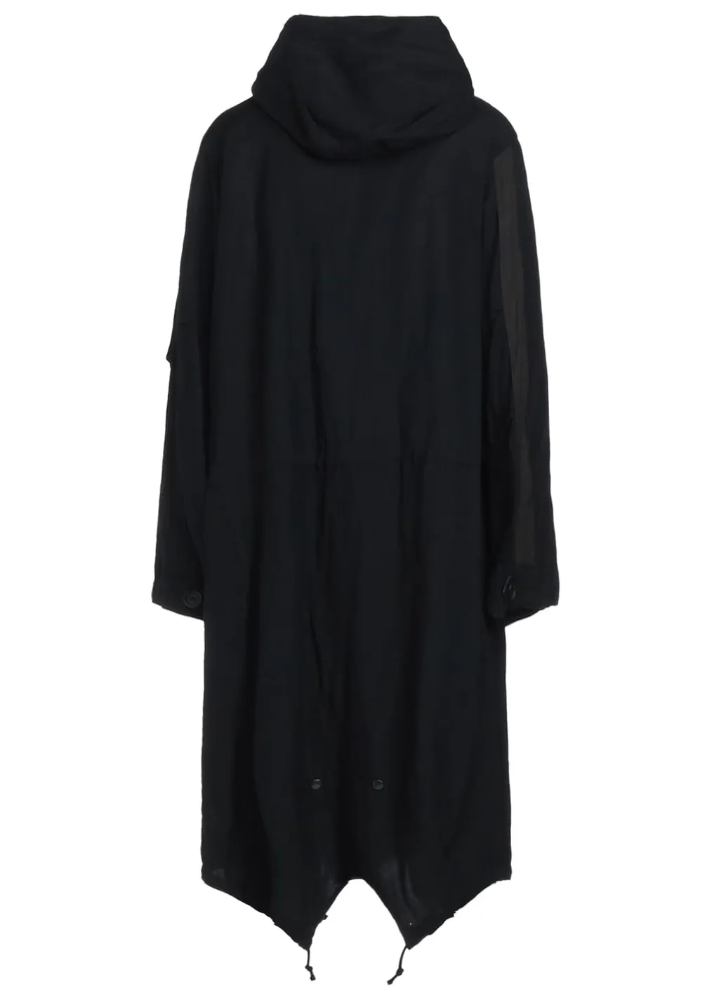 Bio-Washed Dual Fabric Mods Coat With Cut-Out Design