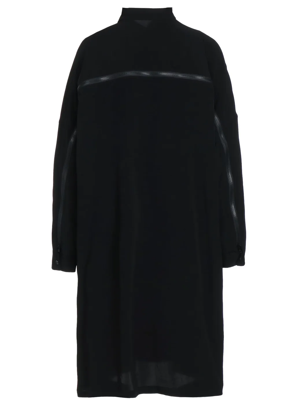 Crepe De Chine Back Yoke Zip Coat