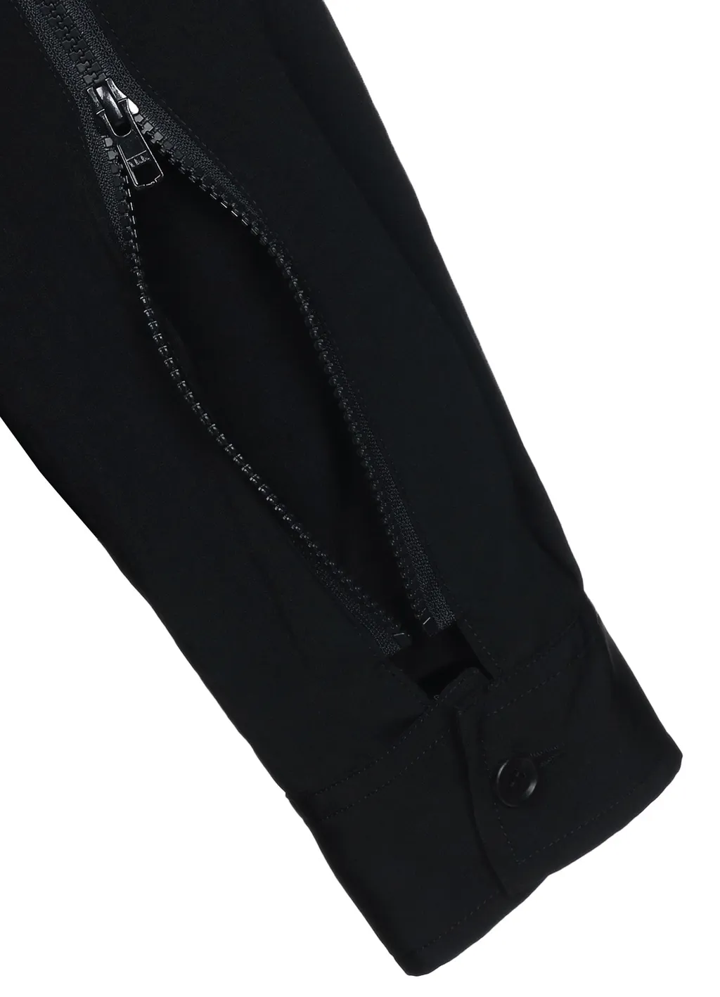 Crepe De Chine Back Yoke Zip Coat
