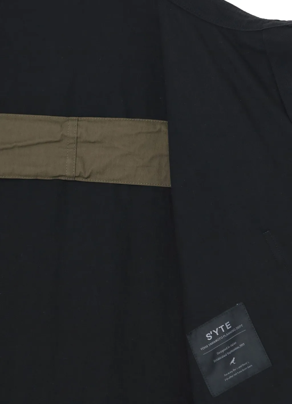 Cotton/Hemp Twill Back Yoke Zip Coat