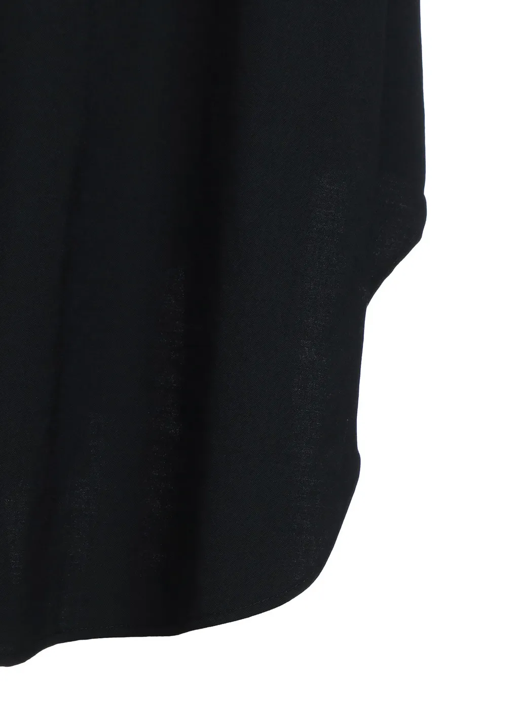 Washer Finished Wool Gabardine Shirt Dress With Double-Tailored Right Front