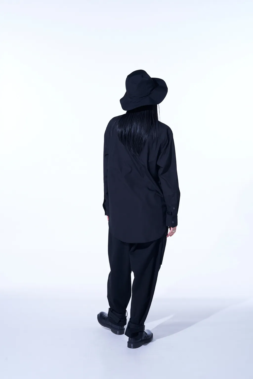 Cotton Broad Cloth Deconstructed Chest Pockets Shirt