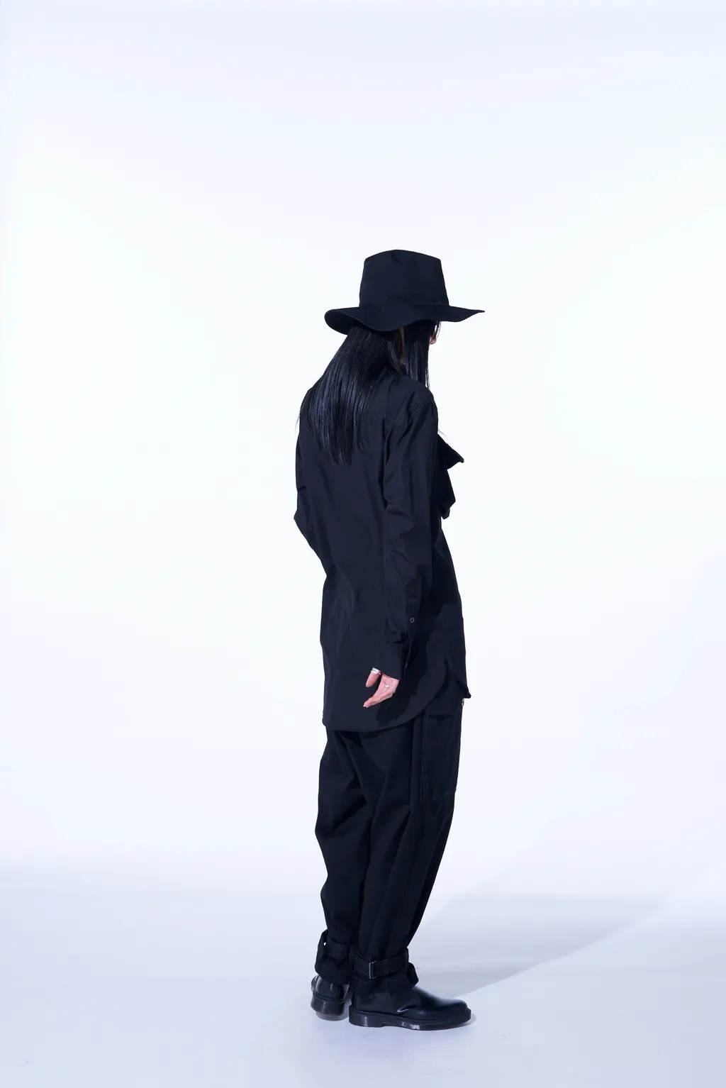 Cotton Broad Cloth Deconstructed Chest Pockets Shirt