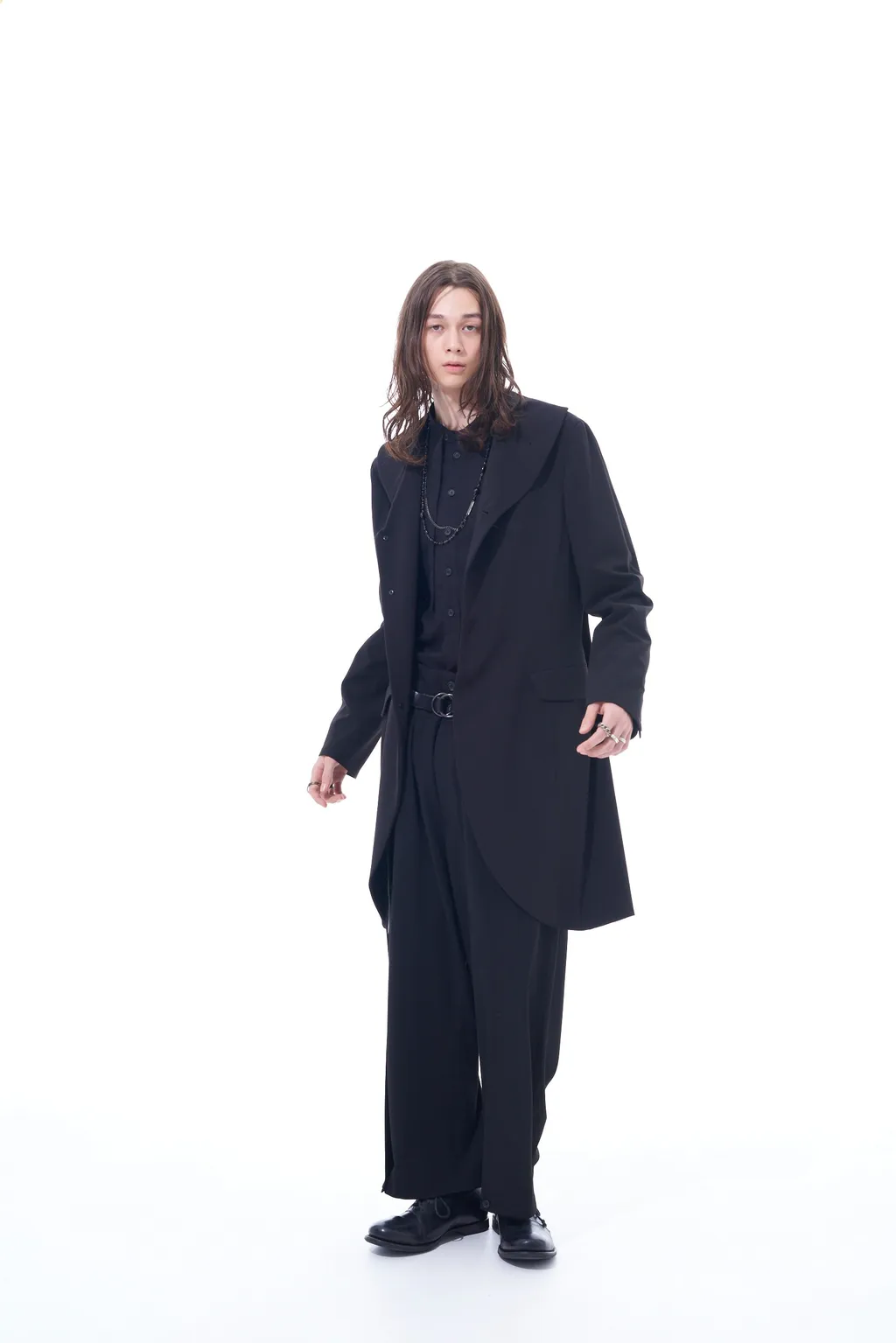 Pe/Rayon Gabardine Stretch Shawl Collar Jacket