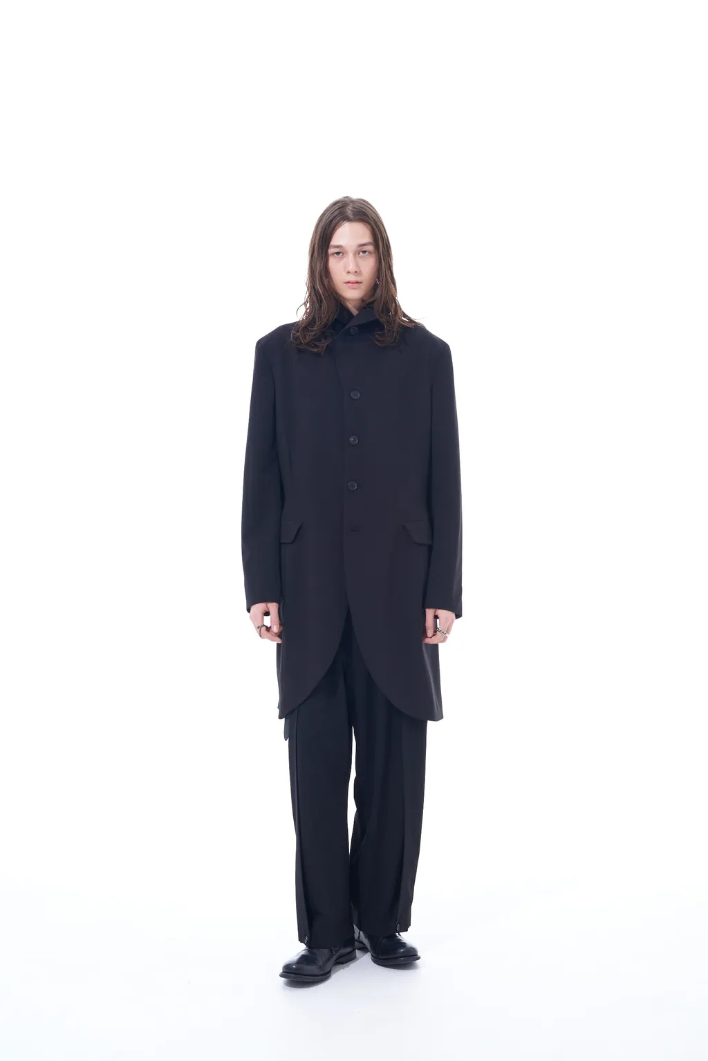 Pe/Rayon Gabardine Stretch Shawl Collar Jacket