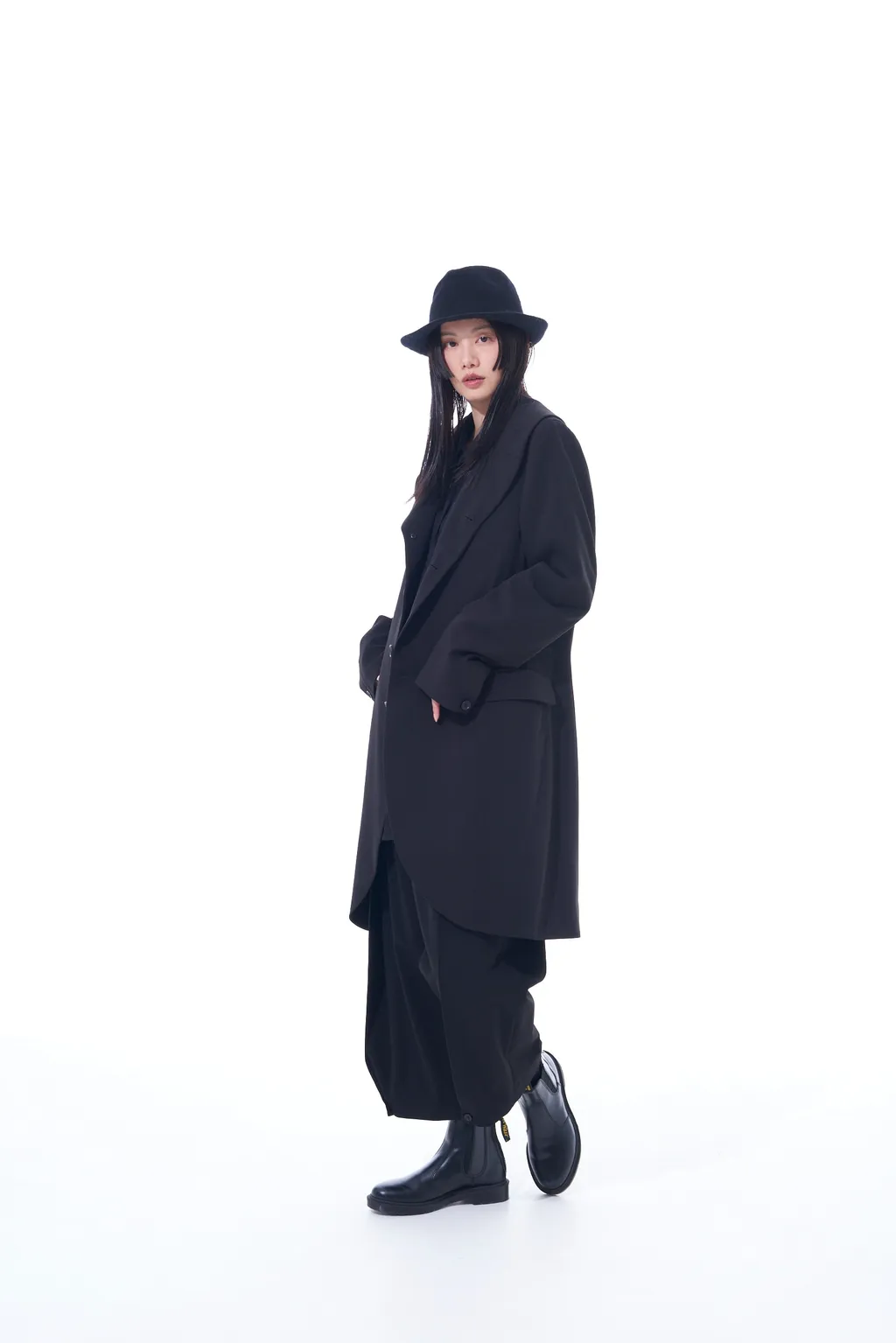Pe/Rayon Gabardine Stretch Shawl Collar Jacket
