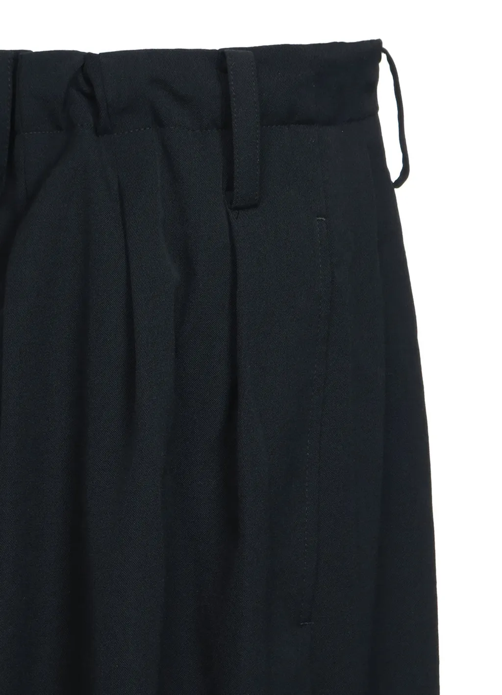 Washer Finished Wool Gabardine Balloon Pants With Zipper Pockets