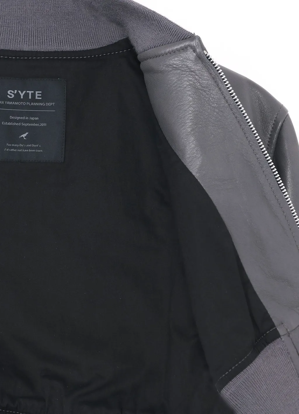 Semi-Vegetable Tanned Sheep Leather Cropped Bomber Jacket